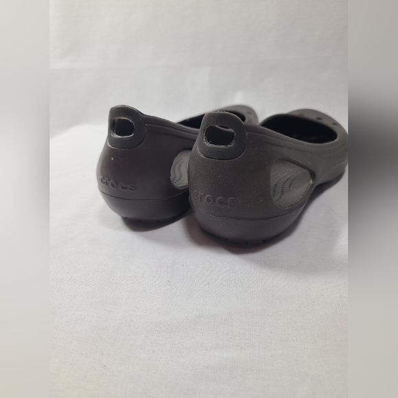 Crocs Women's Kadee Slingback Brown Flats Ballerina Slip on Shoes Sz 7 Womens - Picture 3 of 7